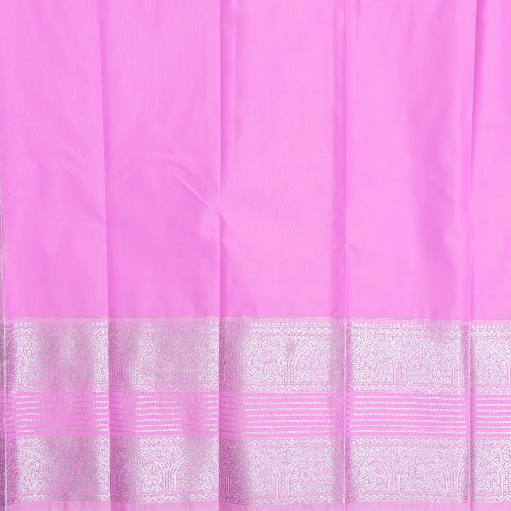 Pastel Green with Light Pink Art Silk Saree - Thenianantham