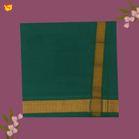 Green With Gold Border Men’s Temple Wear Dhotis