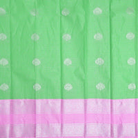 Pastel Green with Light Pink Art Silk Saree - Thenianantham