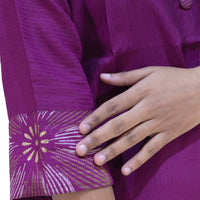 Aadhira- Deep purple color Ladies Branded Co-ord-set Readymade