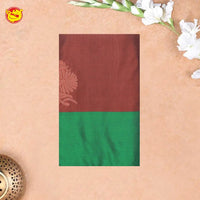 Maroon with Green Soft Silk Saree - Thenianantham