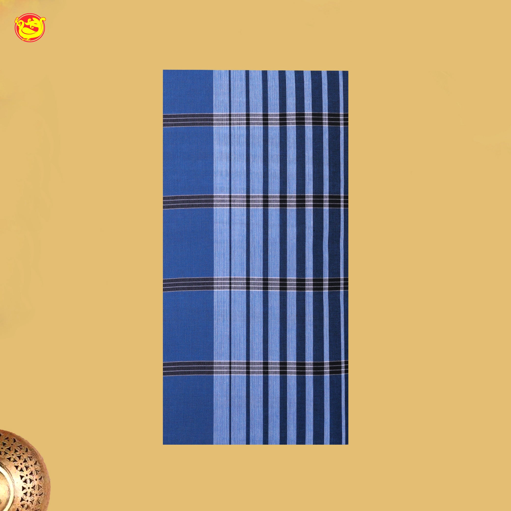 Men’s Checked Cotton Stitched Lungi