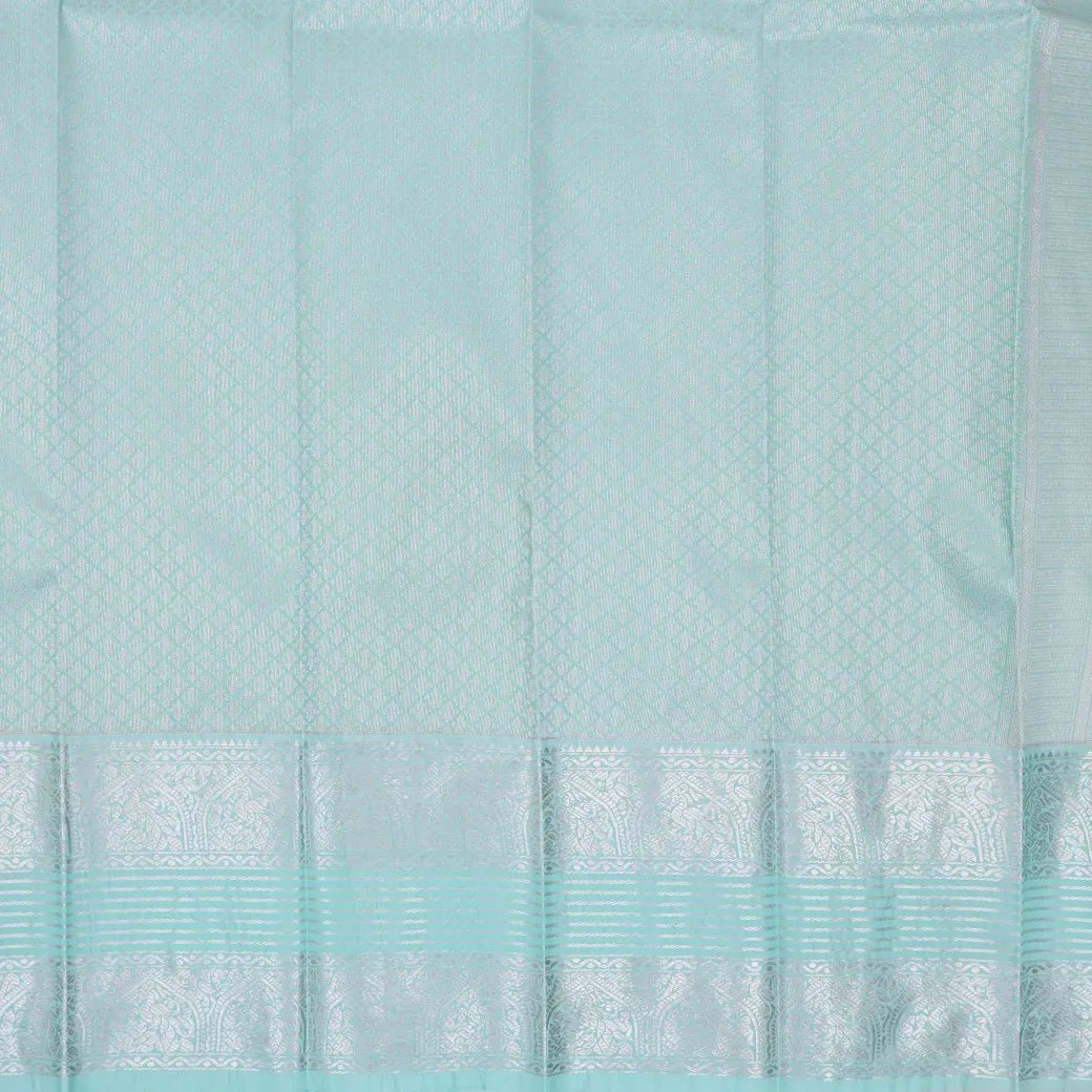 Sandal with Light ice blue Art Silk Saree