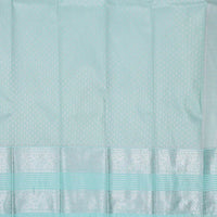 Sandal with Light ice blue Art Silk Saree