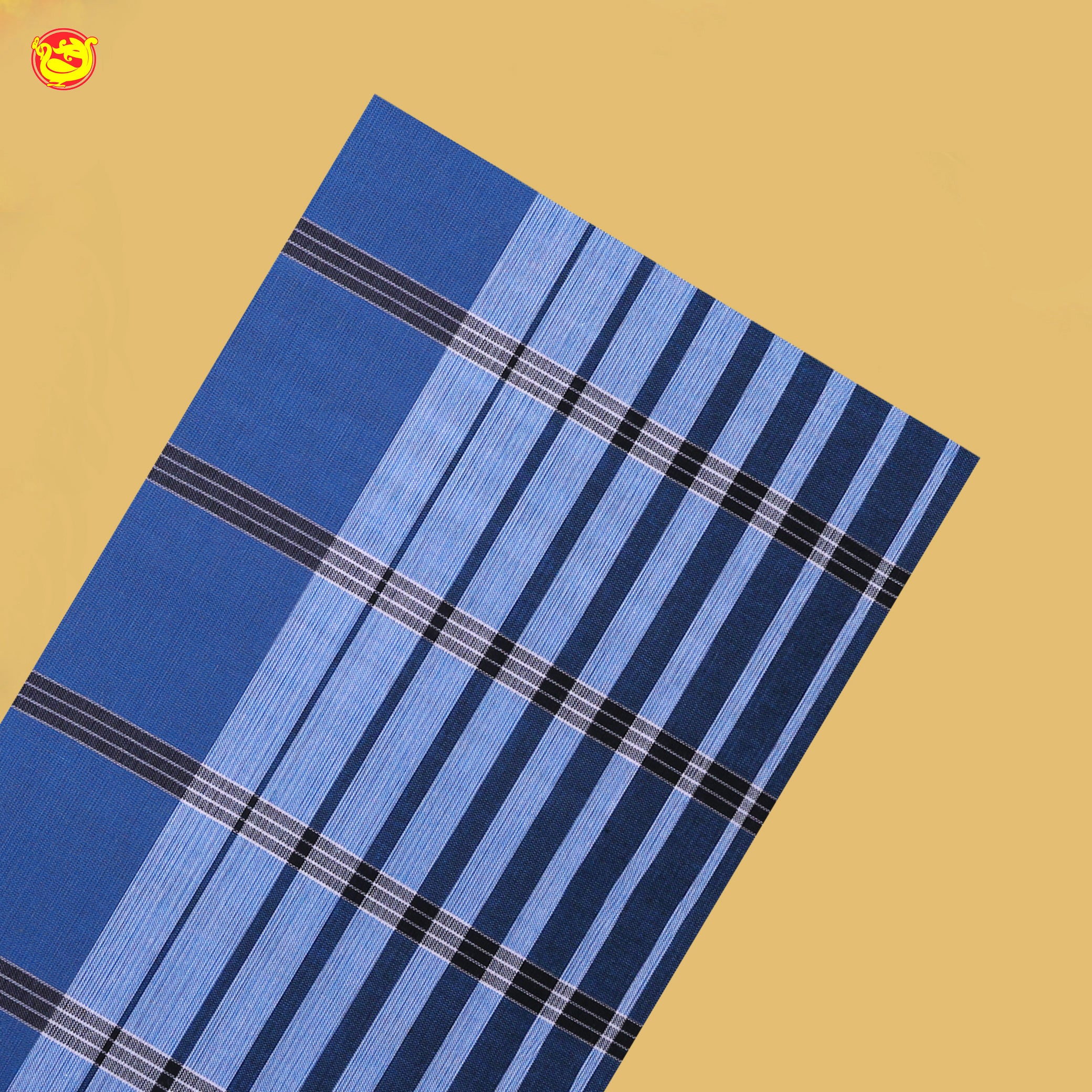Men’s Checked Cotton Stitched Lungi