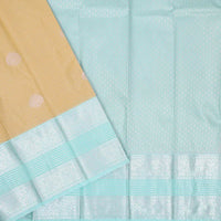 Sandal with Light ice blue Art Silk Saree