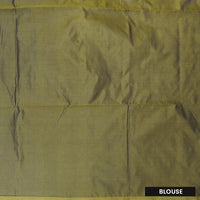 Sky Blue with Green Soft Silk Saree