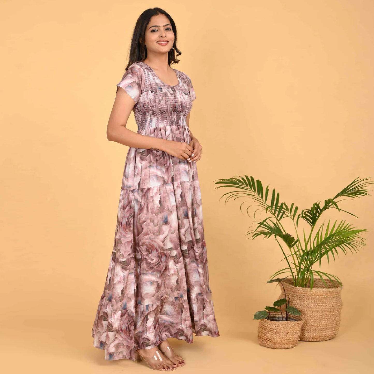 Brown Colour Women’s Nighty