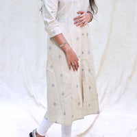 Thenmozhi-off-white Ladies Branded Umbrella Top Readymade