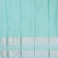 Sandal with Light ice blue Art Silk Saree