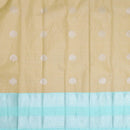 Sandal with Light ice blue Art Silk Saree