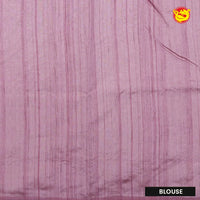 Beige with Light Pink Raw Silk Saree