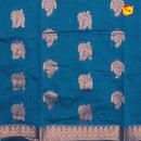 Blue With Maroon Kalyani Cotton Saree