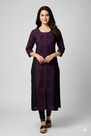 Brown With Floral  Design Ladies Branded  Top Readymade