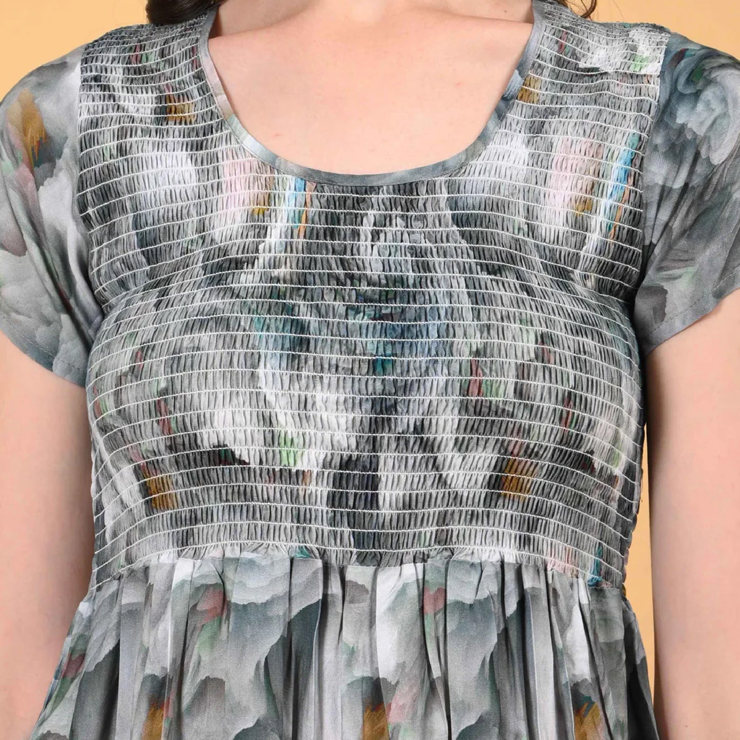 Gray Colour Women’s Nighty