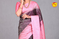 Purple With Pink Soft Silk Saree - Thenianantham