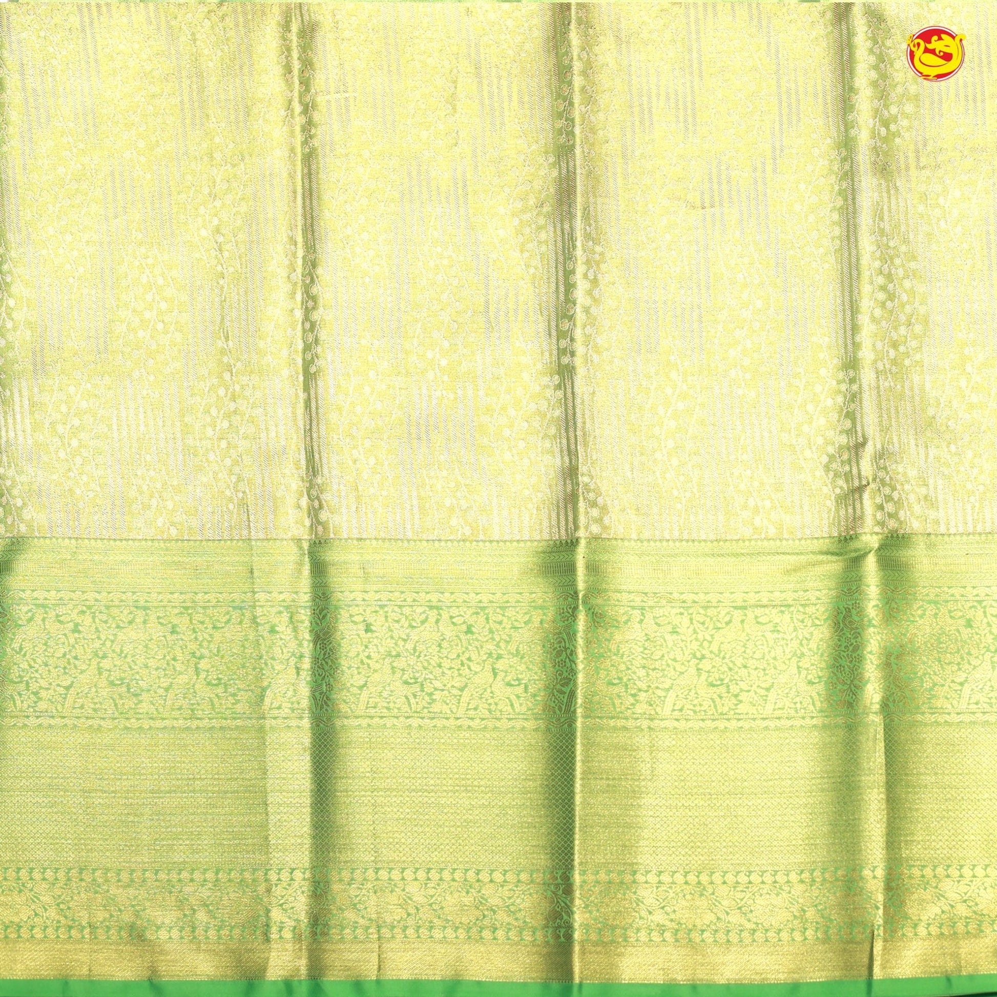 Pastel Green Pure Kanchipuram Silk Saree - Thenianantham