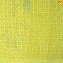 Light Yellow With Half White Floral Digital Print Linen Cotton Saree - Thenianantham