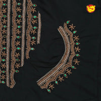 Dark Green Bridal Aariwork Blouse - Thenianantham