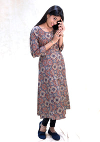 Tamira-Maroon  With Multicolour Floral Design  Ladies Branded Umbrella Top Readymade