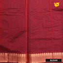 Blue With Maroon Kalyani Cotton Saree