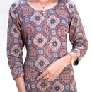 Tamira-Maroon  With Multicolour Floral Design  Ladies Branded Umbrella Top Readymade