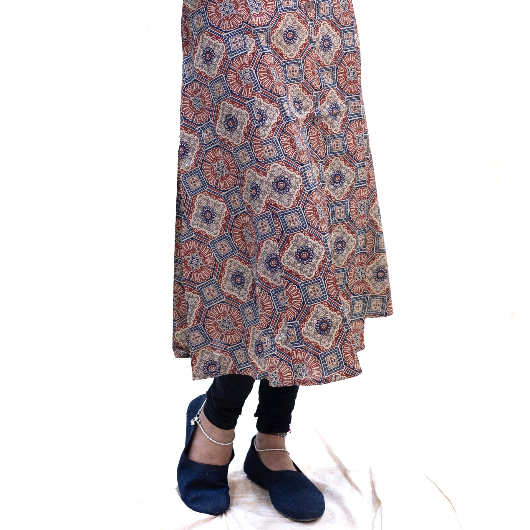 Tamira-Maroon  With Multicolour Floral Design  Ladies Branded Umbrella Top Readymade