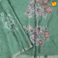 Light Green with Kota Silk Saree - Thenianantham