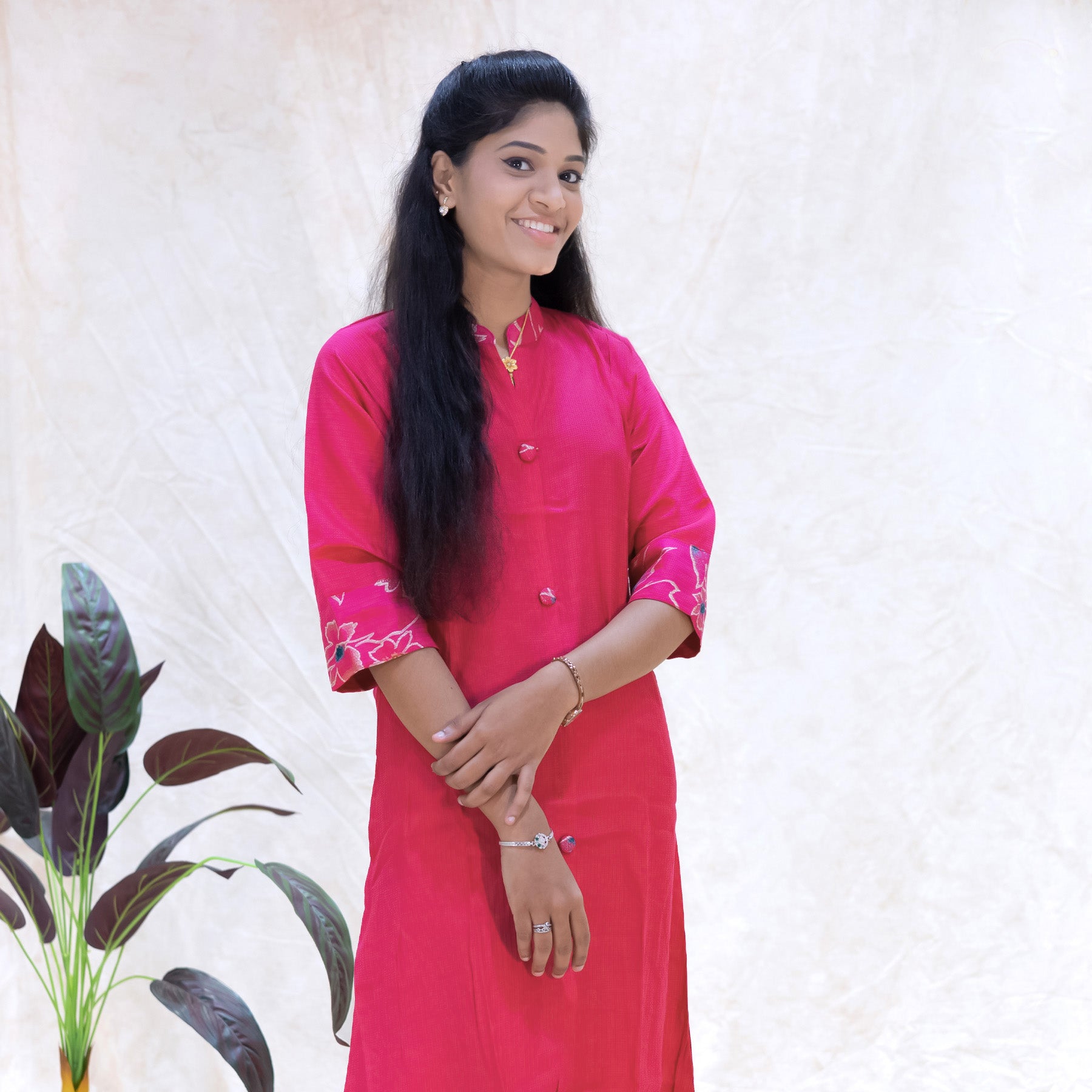 Aadhira- Rani Pink Ladies Branded Co-ord-set Readymade