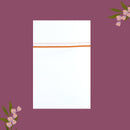 White with Orange Border Single Layer Cotton Men’s Dhoti