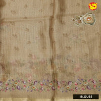 Dark Beige with Kota Silk Saree - Thenianantham