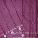 Mauve With Silver Border  Arani Silk Saree