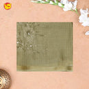 Olive Green with Kota Silk Saree - Thenianantham