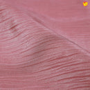 Dark Pastel Pink Stripes Design Tissue Crush Designer Saree with Readymade Designer HandWork Blouse - Thenianantham