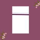 White with Wine Border Single Layer Cotton Men’s Dhoti