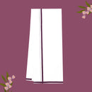 White with Wine Border Single Layer Cotton Men’s Dhoti