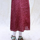 Mayil-Dark Maroon With Floral Design  Ladies Branded Umbrella Top Readymade
