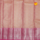 Peach with Pink Traditional Tissue Wedding Silk Saree