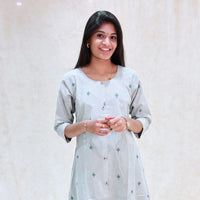 Thenmozhi-Light Powder blue Ladies Branded Umbrella Top Readymade