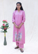 Poovizhi Light Purple Ladies Branded Co-ord-set Readymade
