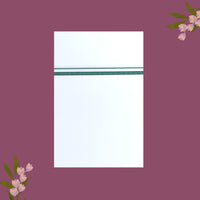 White with Green Border Single Layer Cotton Men’s Dhoti