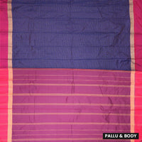Royal Blue With Magenta Arani Silk Saree