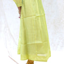 Aarviya- Lime Green  Ladies Branded Umbrella Top Readymade