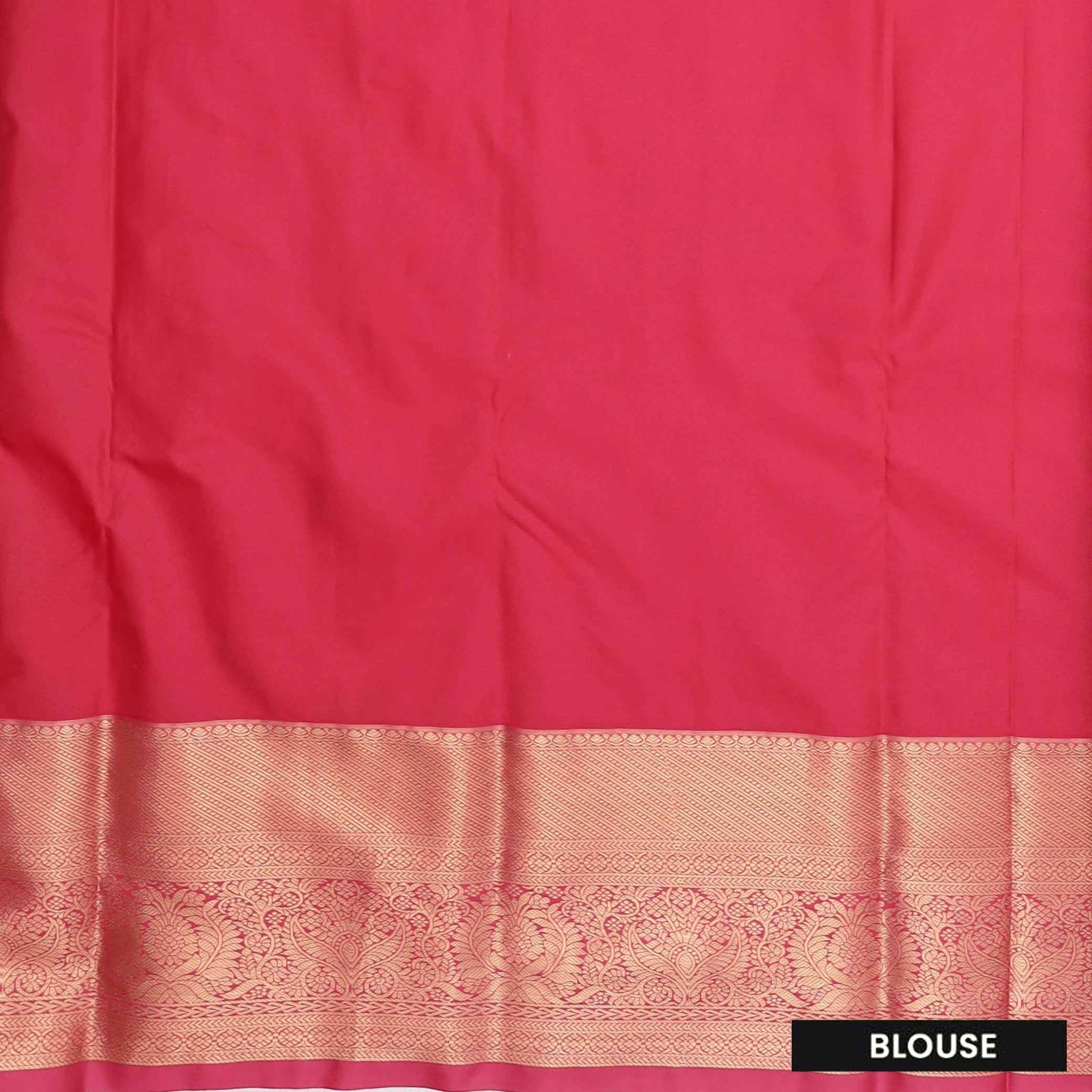 Rust Orange with  Pink Border Floral Motifs Soft Silk Saree
