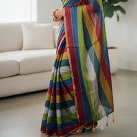 Multi Colour Mul Mul Cotton Sarees