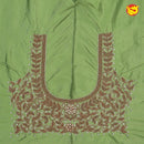 Light Green Bridal Aariwork Blouse - Thenianantham