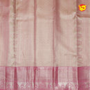 Peach with Pink Traditional Tissue Wedding Silk Saree