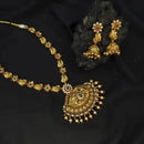 Annam Antique necklace with jhumkas - Thenianantham