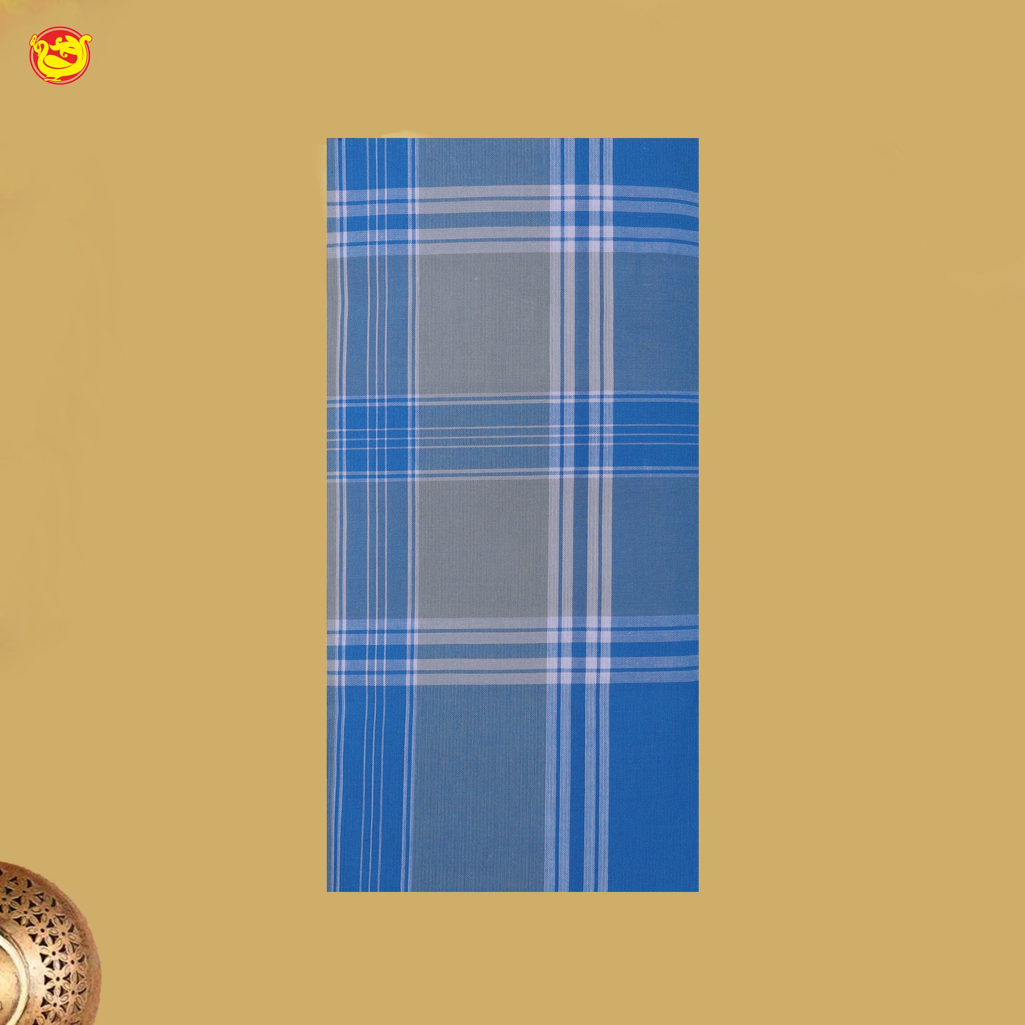 Men’s Checked Cotton Stitched Lungi