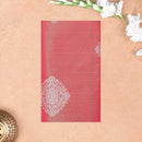 peach and sea green Tissue Silk Saree